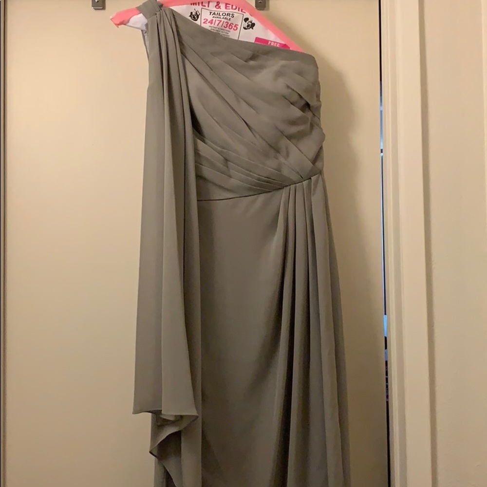 Gray Chiffon Dress